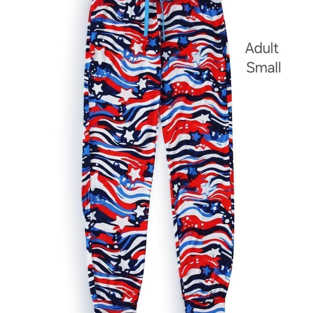 Patriotic Star and Stripe Joggers